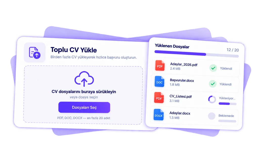 Toplu CV Yükleme