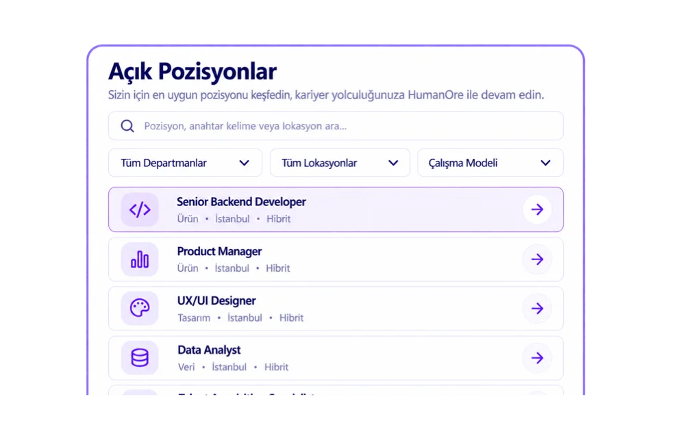 Web Kariyer Sayfası